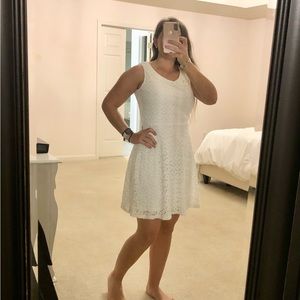 Cute lace white dress! Perfect for wedding, graduation, bridal shower, rehearsal